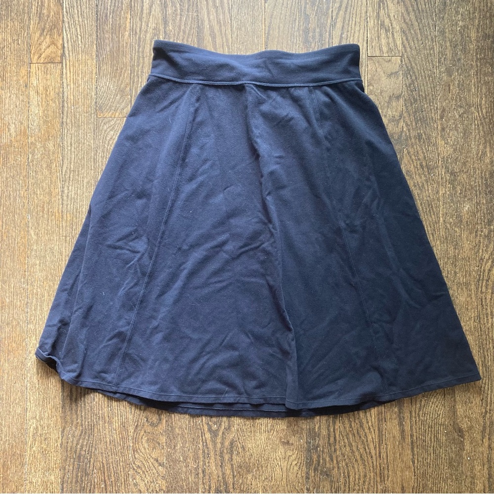 Athleta Skirt Medium Tall Pockets Pull On Athleisure Pockets Black Casual